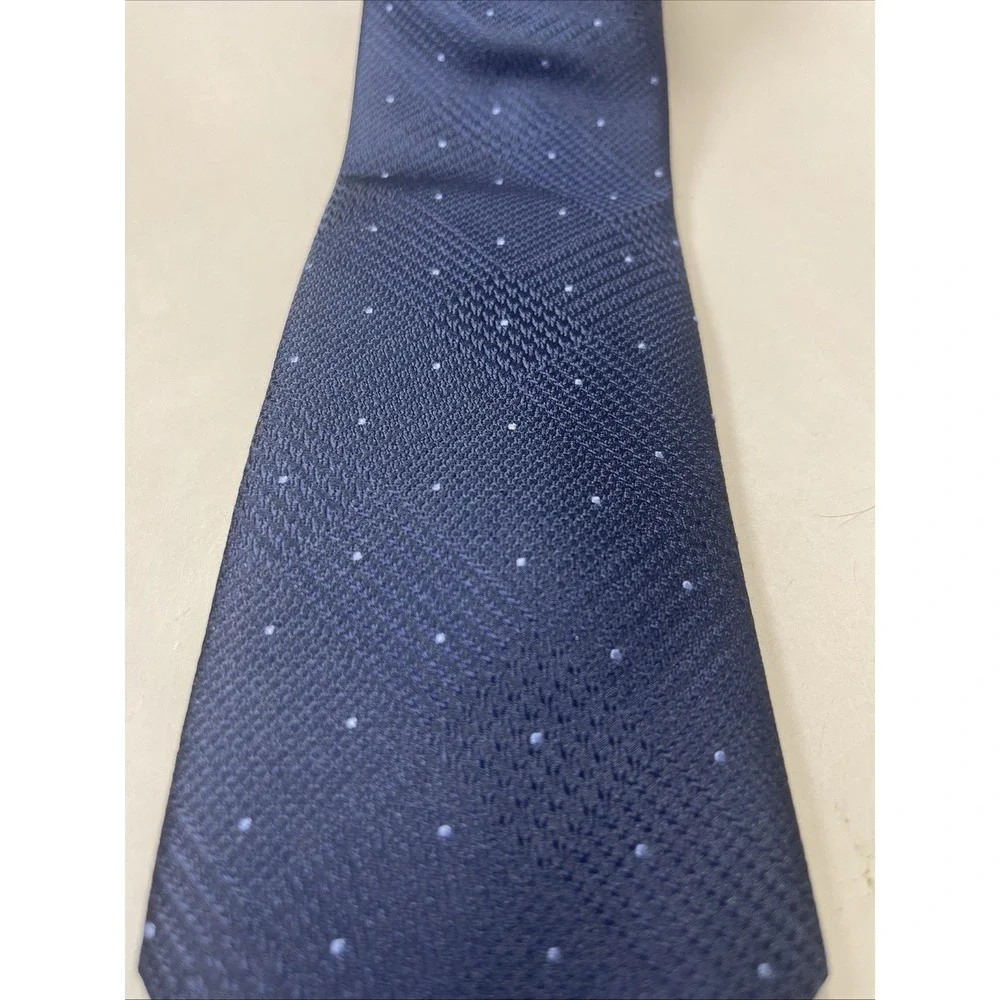 MICHAEL KORS Men's Silk Blend‎ Tie ~ Navy Blue ~ Mira Dot ~ NEW MSRP $69.50